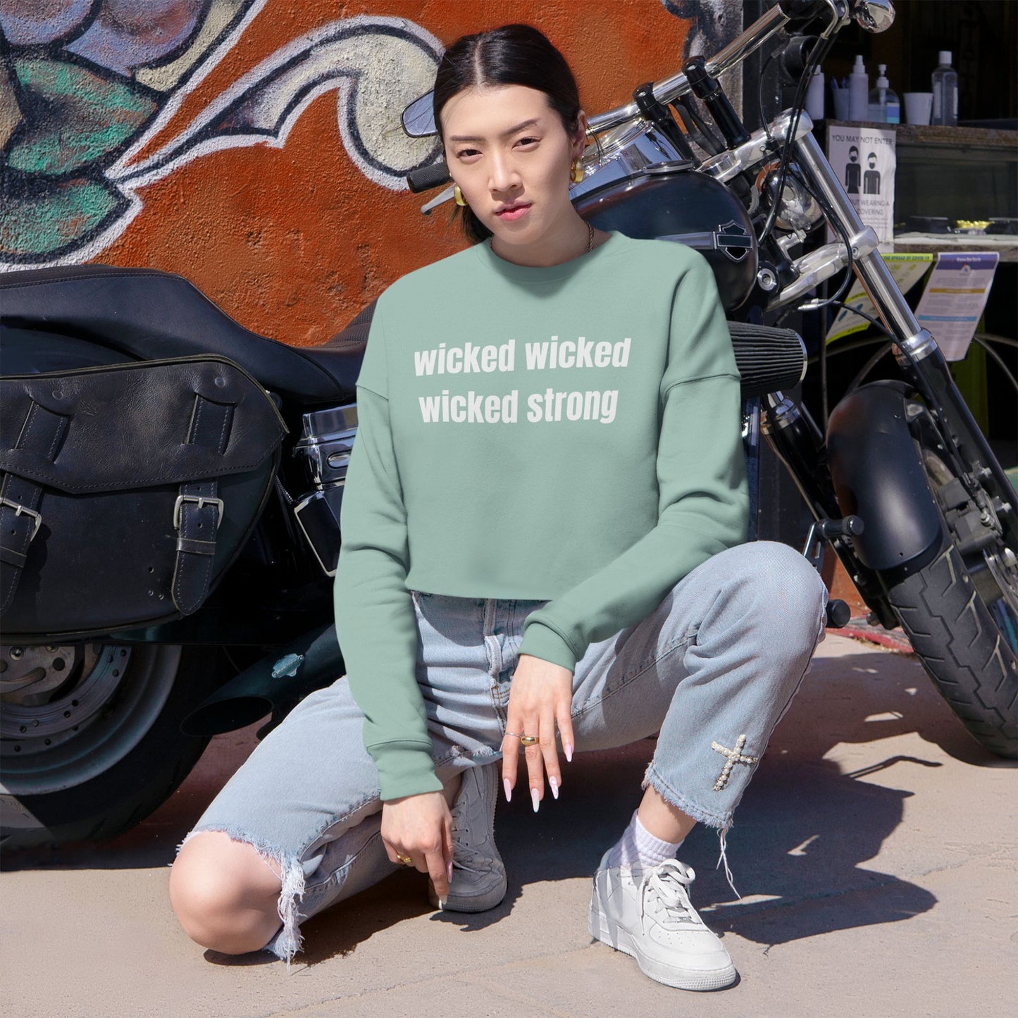Wicked Strong Cropped Sweatshirt