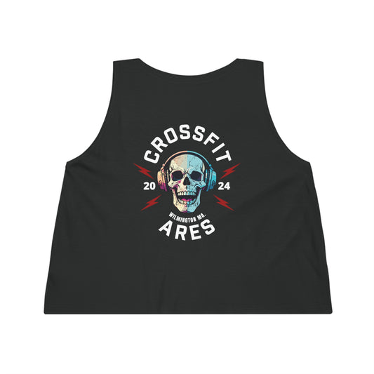 CrossFit Ares Skull Cropped Tank Top