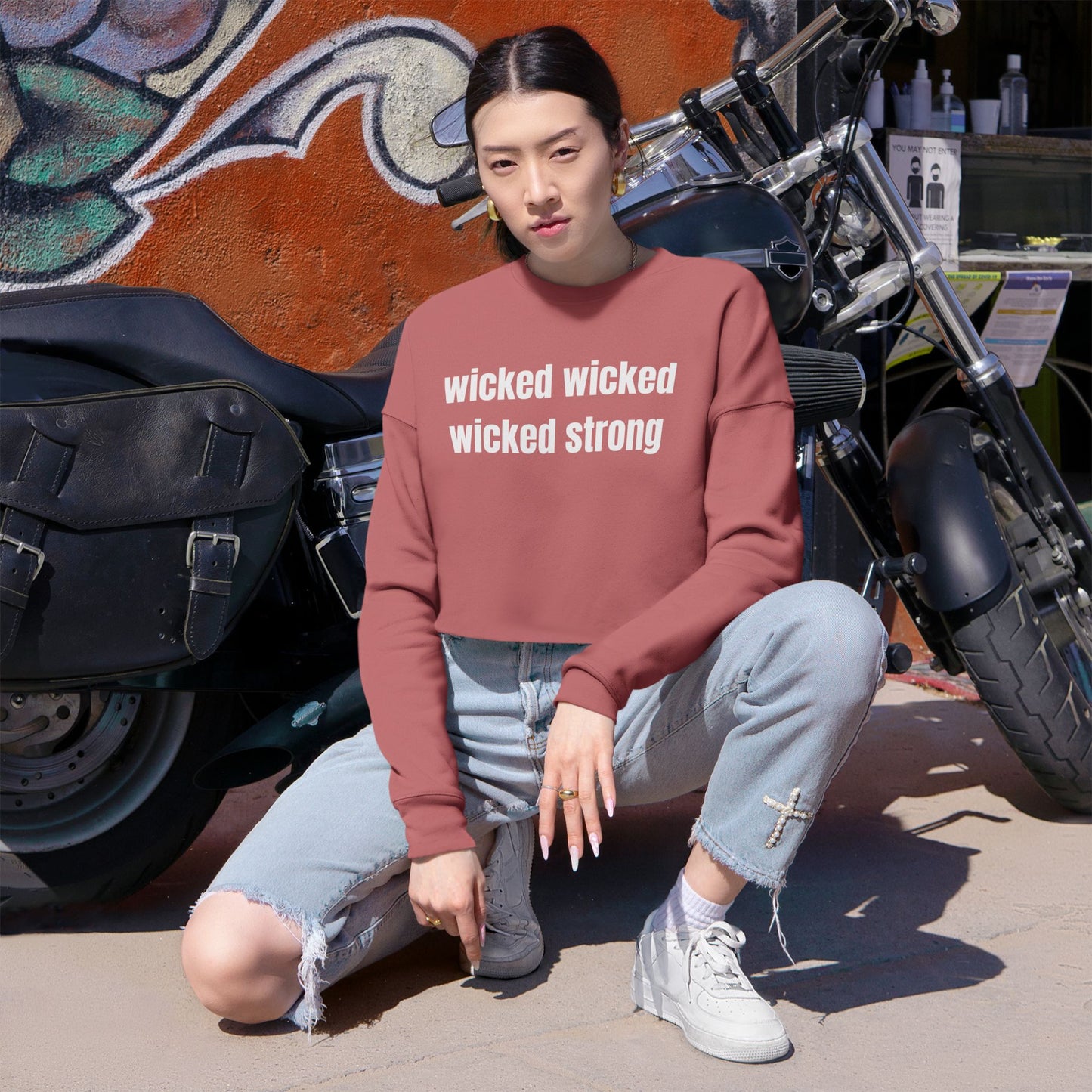 Wicked Strong Cropped Sweatshirt
