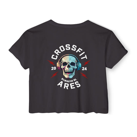 Women's Skull Crop Top