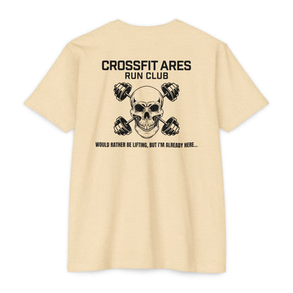 CrossFit Ares Run Club Skull & Barbell T-Shirt